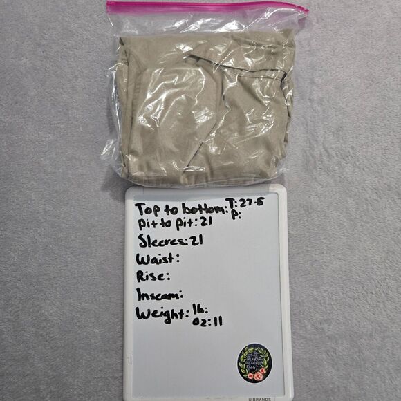 Chicos Womens Beige Long Sleeve Button Up Shirt Size L Neutral Basic Capsule - Picture 8 of 8